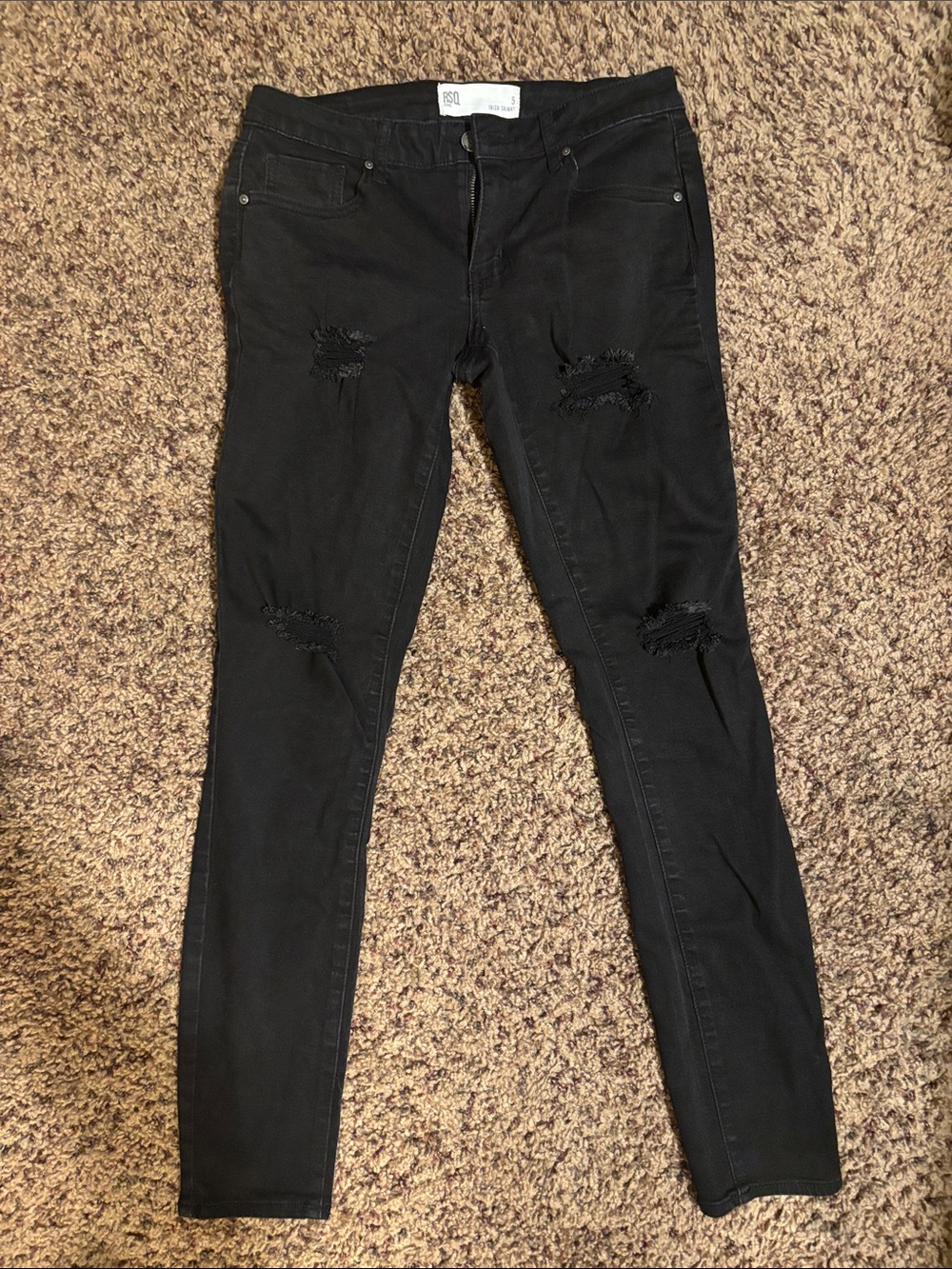 RSQ Black Distressed Women’s Jeans